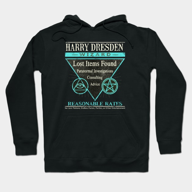 Harry Dresden - Wizard - Reasonable Rates Hoodie by WrittenWordNerd